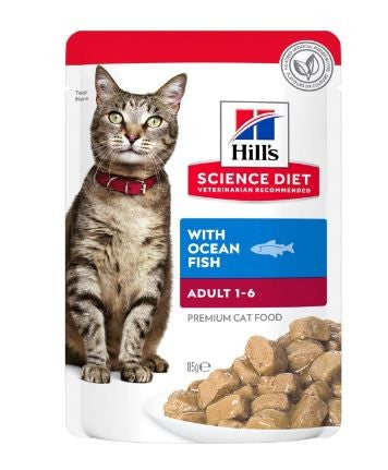 PACK OF HILL'S SCIENCE DIET ADULT OCEAN FISH 12X85G