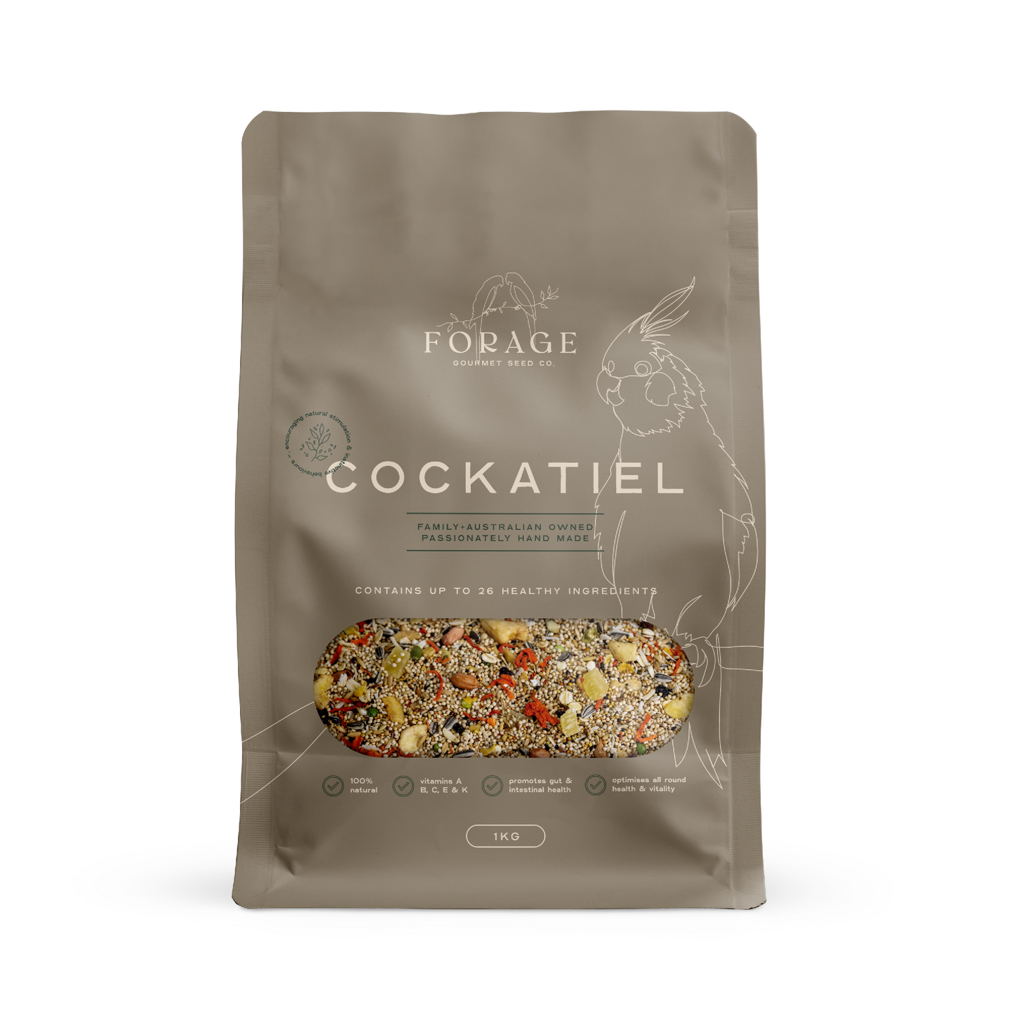 FORAGE COCKATIEL 1KG