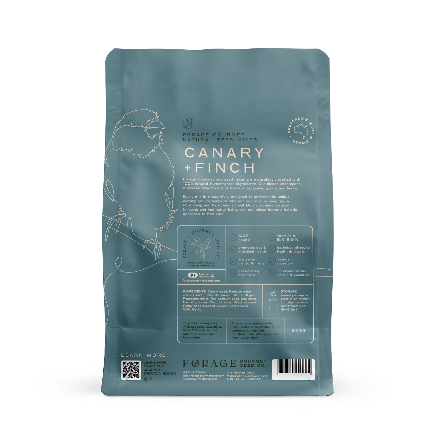 FORAGE CANARY & FINCH 500G