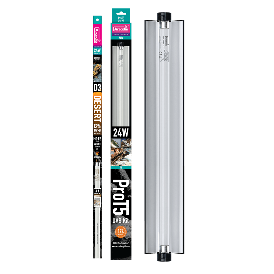 ARCADIA 24W PRO T5 UVB KIT 12%