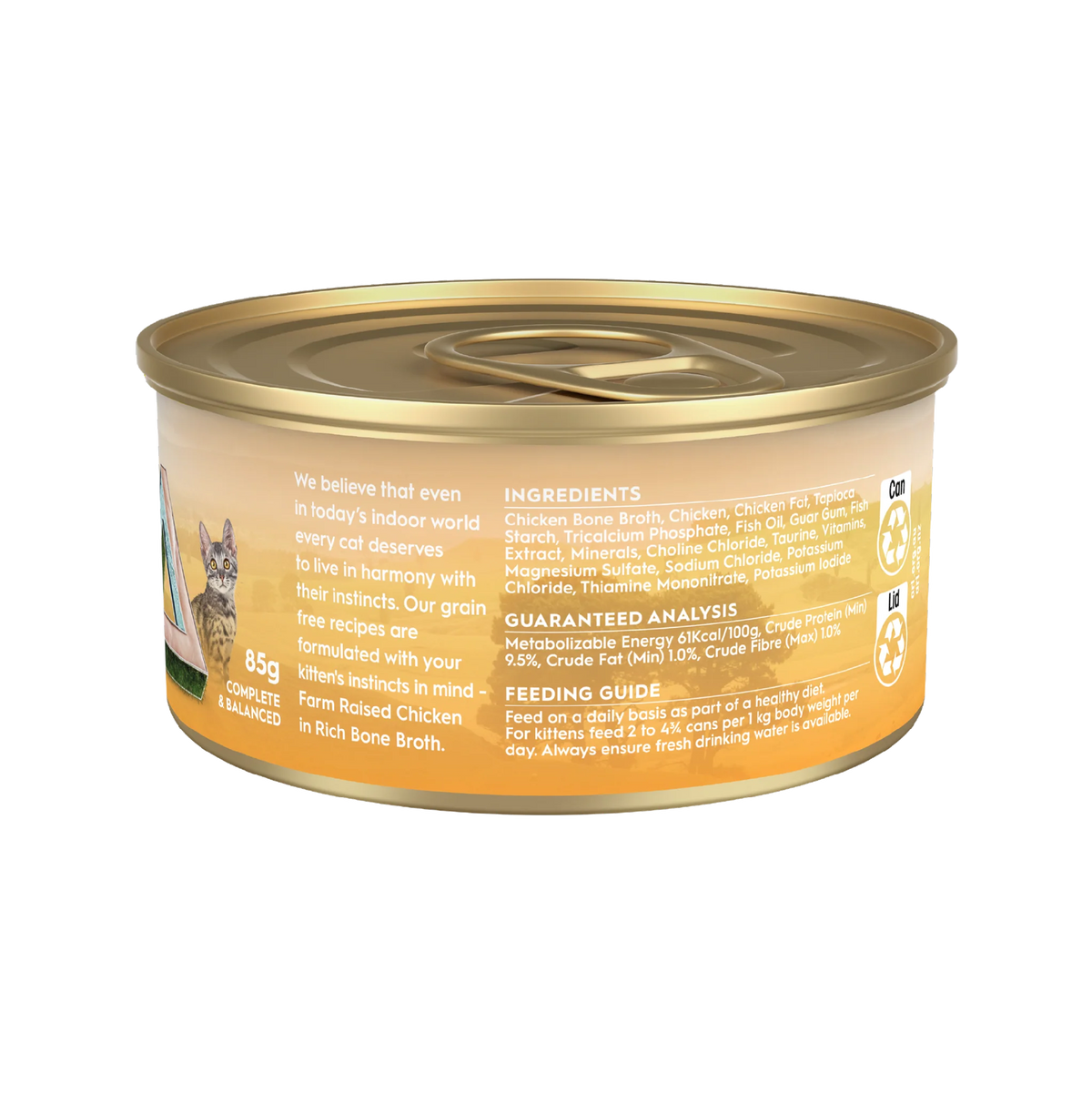 TRILOGY BONE BROTH KITTEN CHICKEN 85G