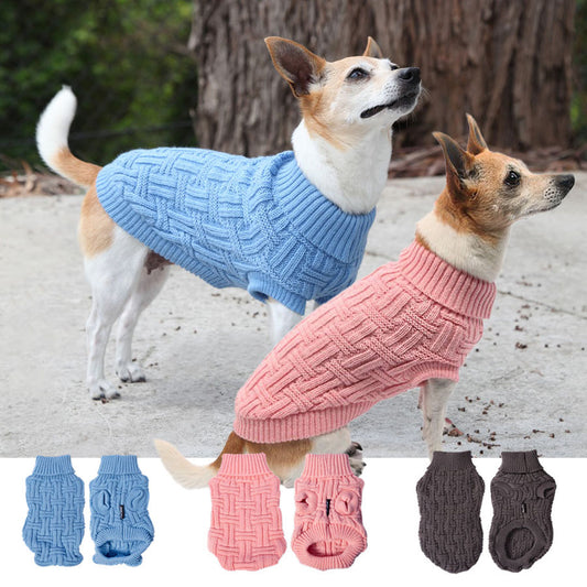 PET ONE DOG COAT KOMFYKNIT JUMPER ICELANDIC PINK 20CM