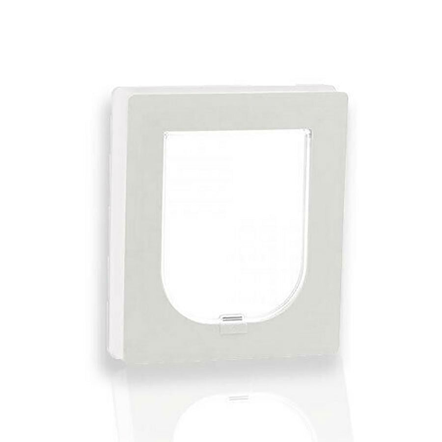 PETWAY PET DOOR TIMBER LG WHITE