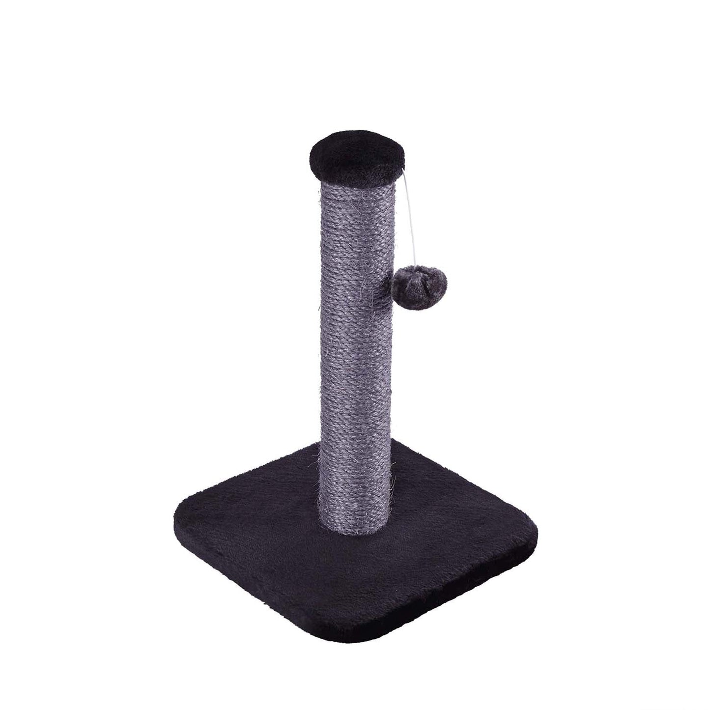 KAZ SCRATCH POST BLACK PLUSH MEDIUM