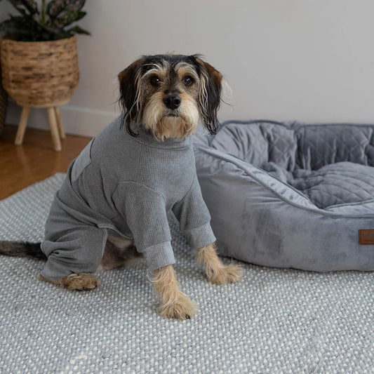 KAZOO COAT LONG JOHN PYJAMAS GREY 59CM