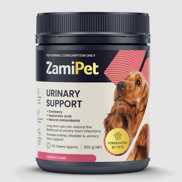 ZAMIPET URINARY SUPPORT FOR DOGS 300G 60 CHEWS