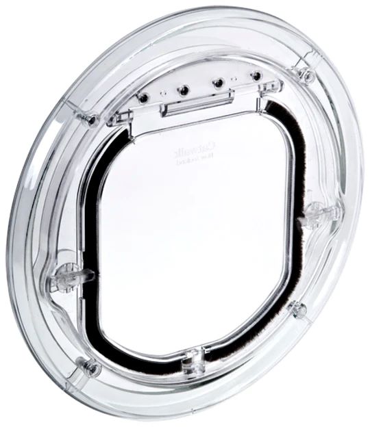 CATWALK MAXI SLIMLINE CAT DOOR FOR GLASS - LARGE WHITE