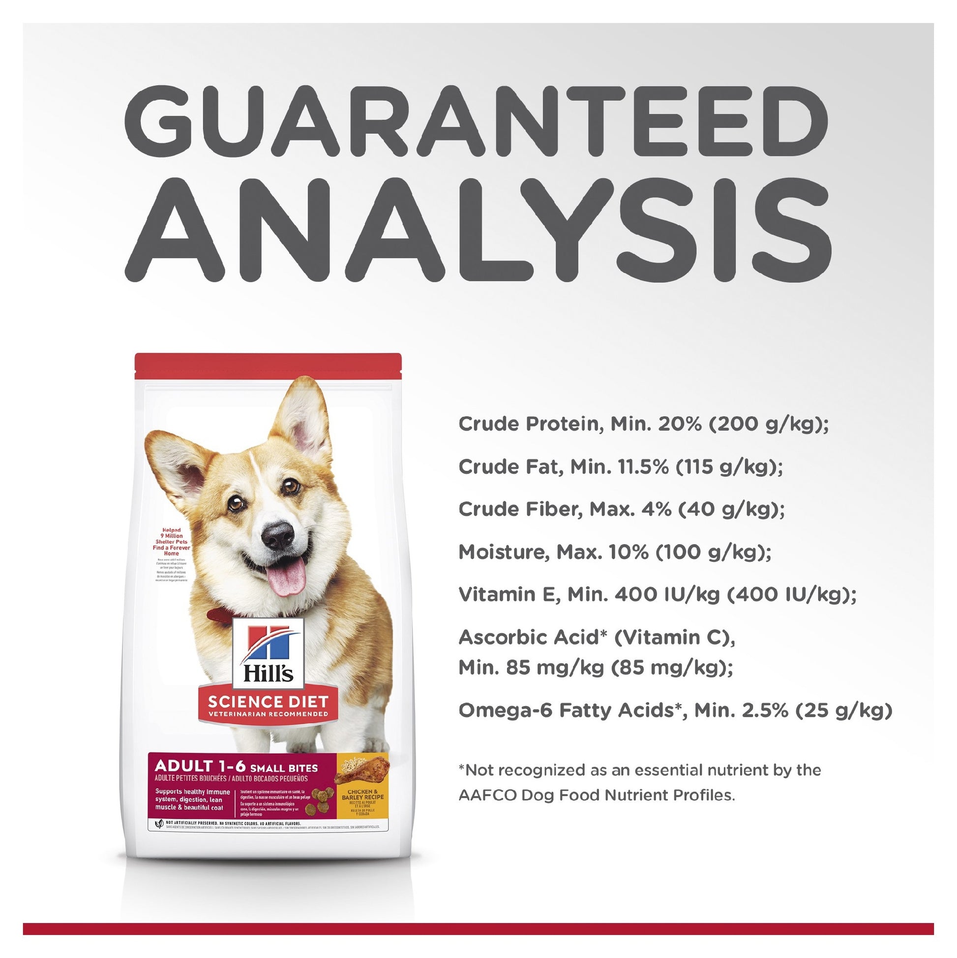HILL'S SCIENCE DIET ADULT SMALL BITES DRY DOG FOOD 2KG