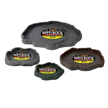 ZOO MED REPTI ROCK FOOD DISH SMALL