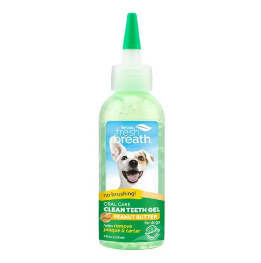 TROPICLEAN CLEAN TEETH ORAL CARE GEL PEANUT BUTTER 118ML