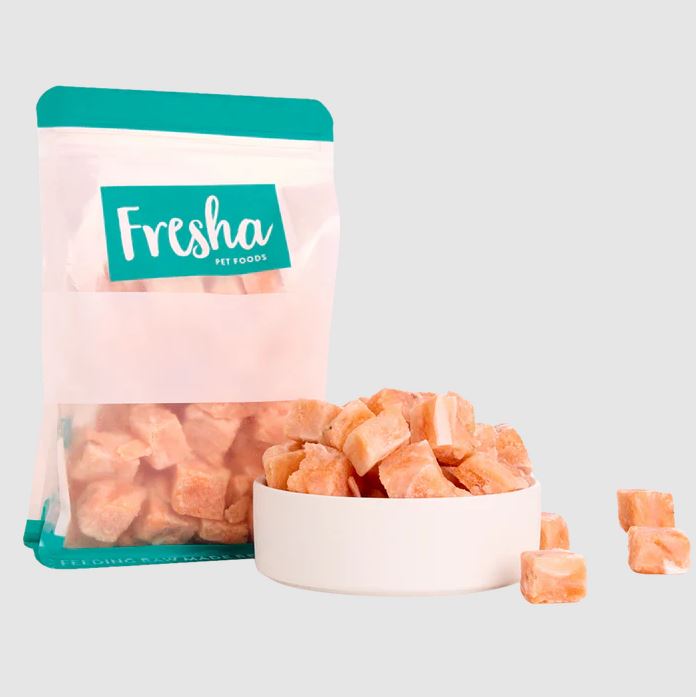 FRESHA SALMON BELLY CUBES 500G