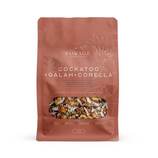 FORAGE COCKATOO, GALLAH & CORELLA 1KG