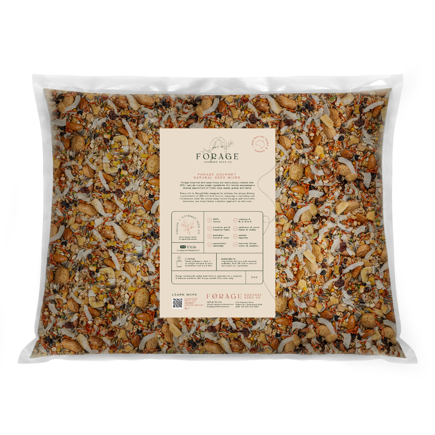 FORAGE COCKATOO, GALAH & CORELLA 5KG