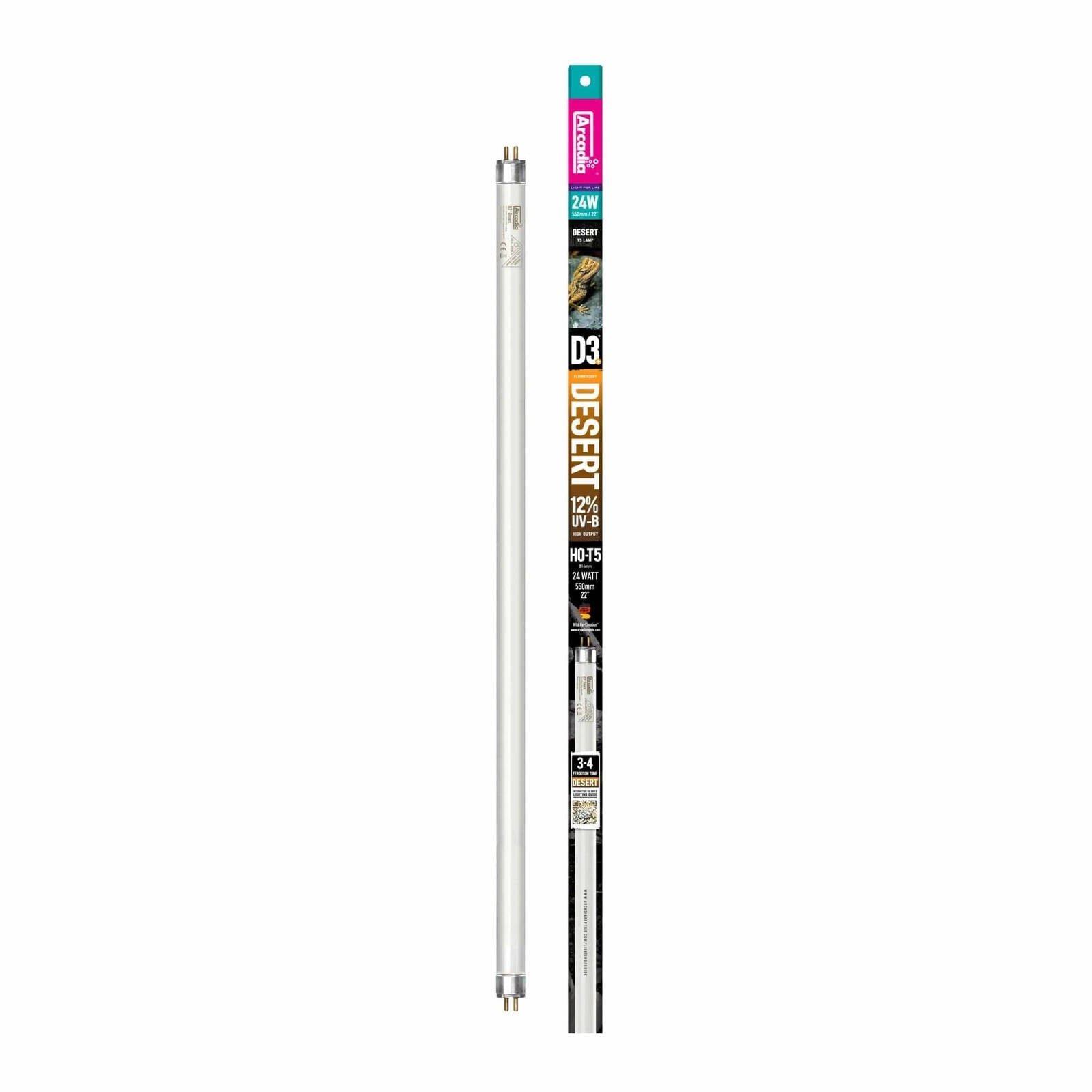 ARCADIA 24W PRO UVB TUBE 12%