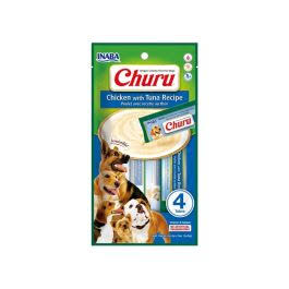 INABA CHURU DOG PUREE 4PK CHICKEN WITH TUNA 56G