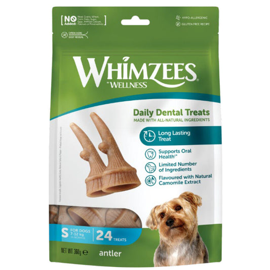WHIMZEES ANTLER SMALL 24 PACK