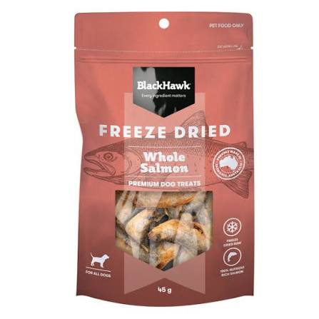BLACK HAWK FREEZE DRIED WHOLE SALMON 45G