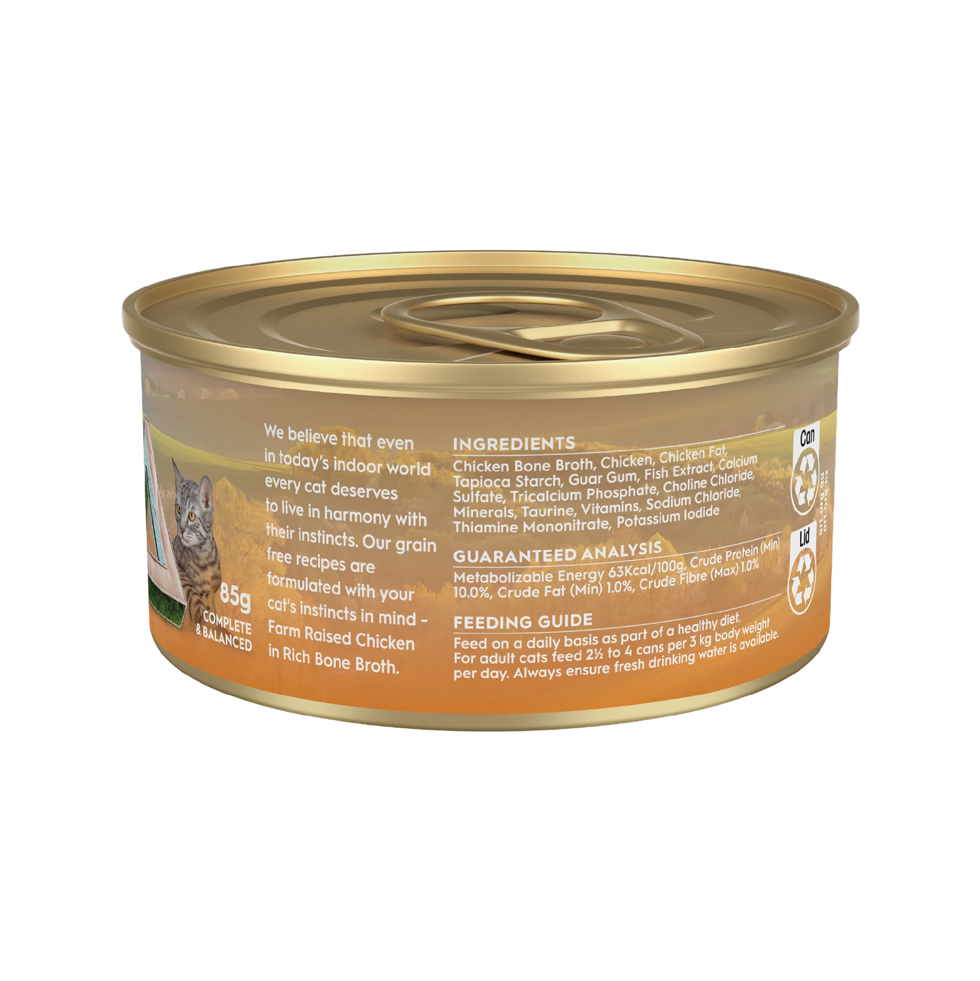 TRILOGY BONE BROTH ADULT CHICKEN 85G