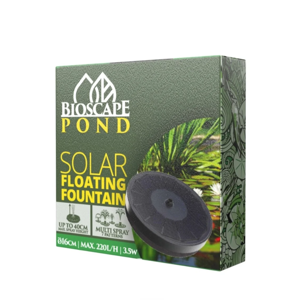 BIOSCAPE FLOATING SOLAR FOUNTAIN 16CM