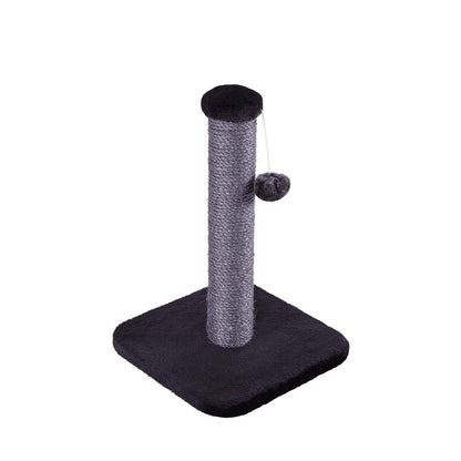KAZ SCRATCH POST BLACK PLUSH MEDIUM