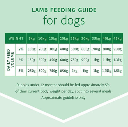 RAW 4 PAWS LAMB 8X200G PORTIONS 1.6KG