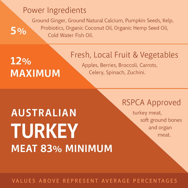 RAW 4 PAWS TURKEY 1KG TUB