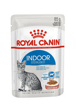 Load image into Gallery viewer, Pack of ROYAL CANIN CAT INDOOR GRAVY 85G X 12