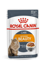 Load image into Gallery viewer, Pack of ROYAL CANIN CAT INTENS BEAUT GRVY 85G X 12